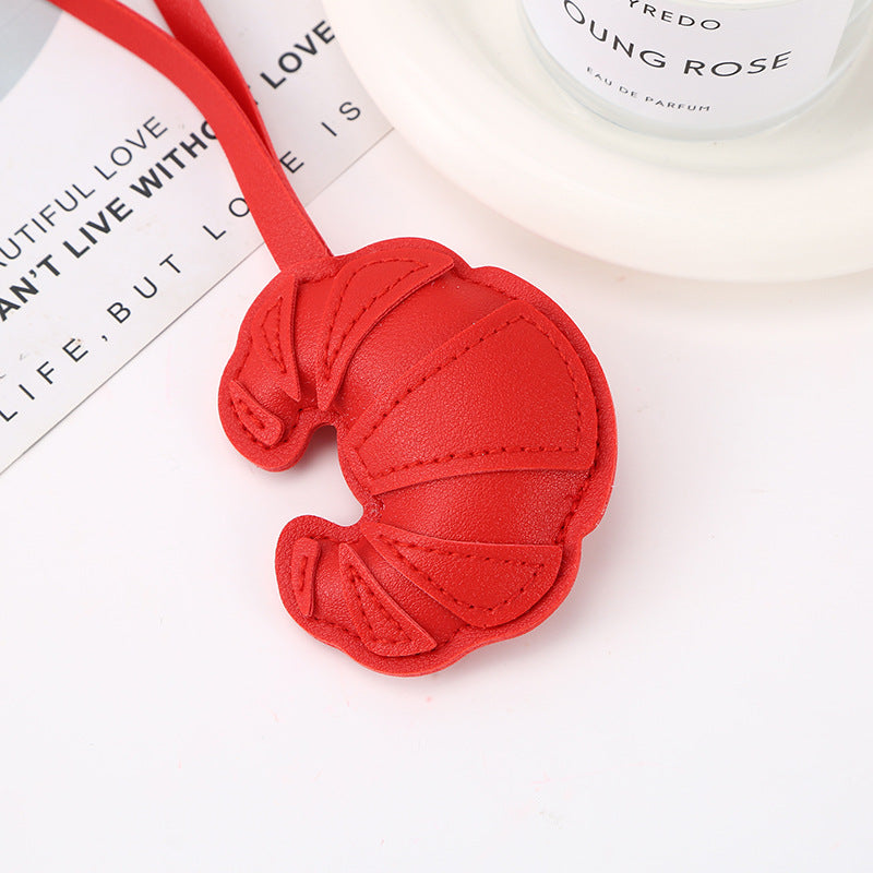 Wholesale New creative patch DIY leather bag keychain jewelry accessories